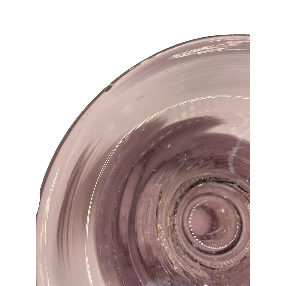 Handblown Purple Glass Vase With Clear Base- Pre-owned- Vase only.